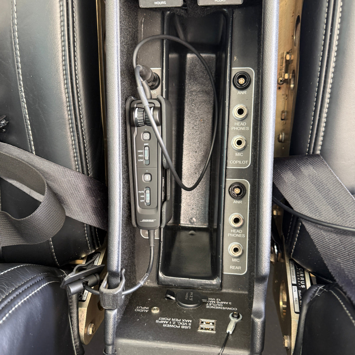 Bose A30 Headset Controller Velcro Mount